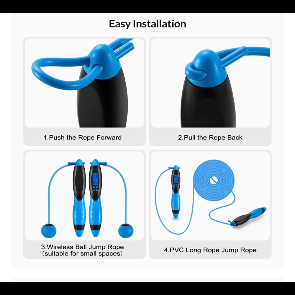 Cordless Jump Rope with Counter - Picture 4 of 5